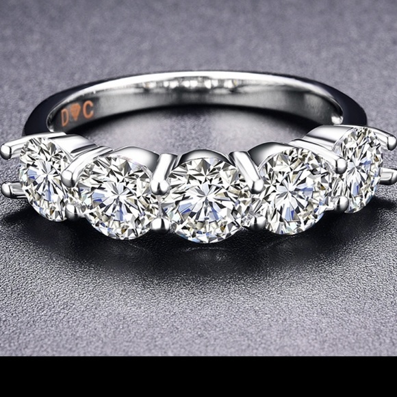zdazzled Jewelry - CZ Crystals Silver Ring New